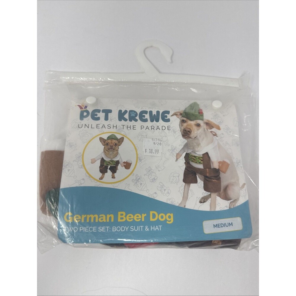 MEDIUM Pet Krewe German Oktoberfest Dog Costume NEW IN PACKAGE